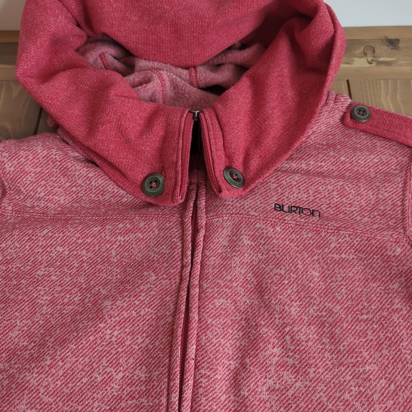 Burton Women’s Red Full Zip Hoodie SZ S - Picture 5 of 14